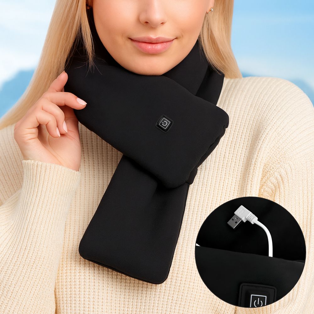 Winter-Schal für Männer & Frauen | Elektrischer Heizschal | NackiWarm