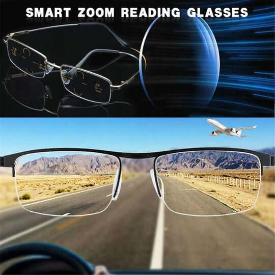 Intelligente Gleitsichtbrille mit automatischer Sehanpassung & Blaulichtfilter