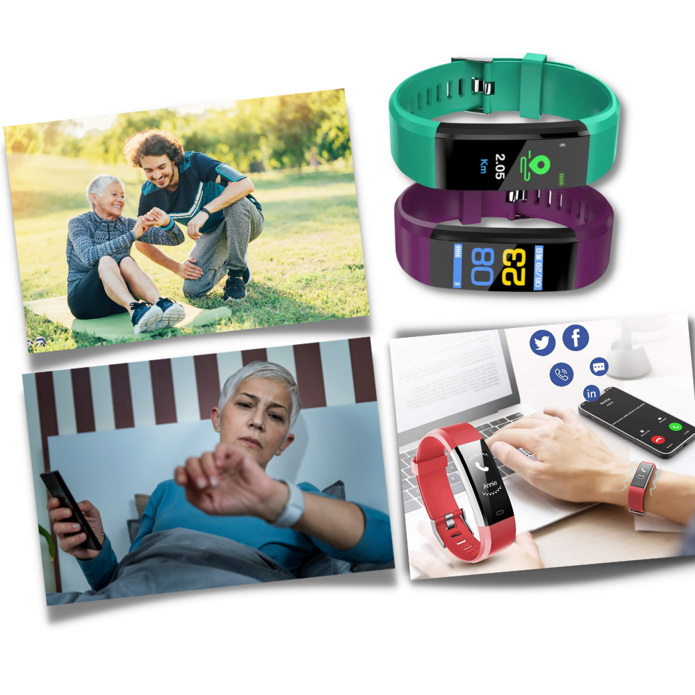 Ripob | Senioren Smartwatch | Herzfrequenz & Blutdruck Immer im Blick