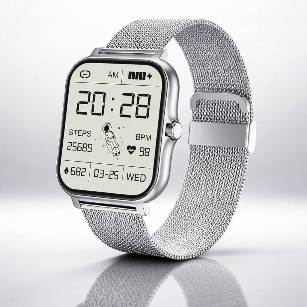 Smartwatch für Männer & Frauen | Fitness Tracker mit Herzfrequenzmonitor | Digitale Uhr | Velunor