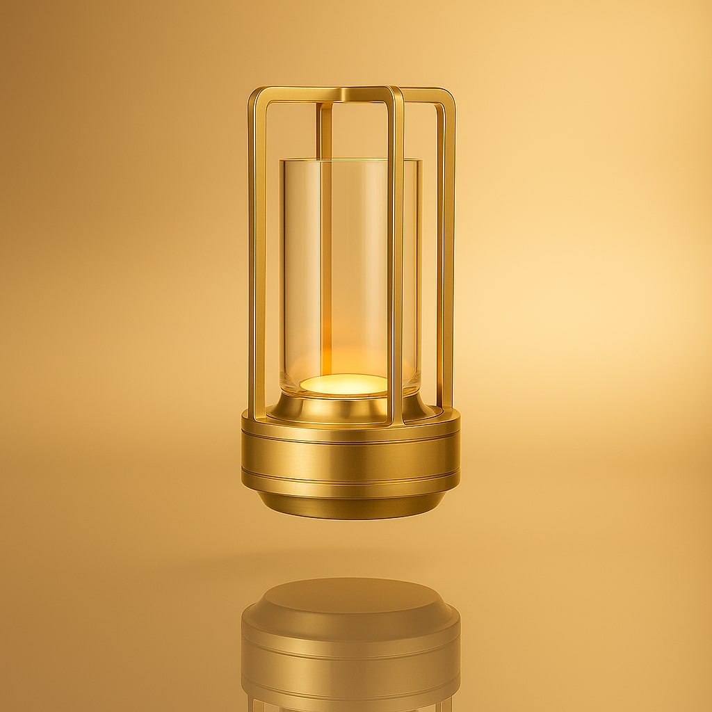 Tischlampe mit Akku | Moderne LED Tischlampe | Laternenlampe | NordicLight