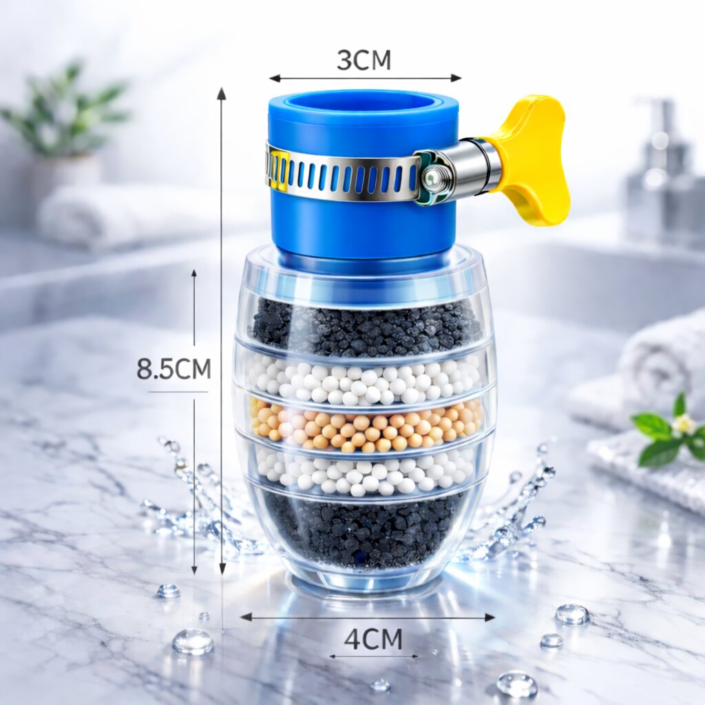 Wasserfilter für den Wasserhahn zu Hause | Trinkwasserfilter für sauberes Wasser | PureFlow